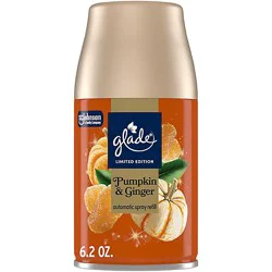 Glade Automatic Spray Refill, Limited Edition Pumpkin & Ginger - 6.2 Oz. - 6.2 Oz