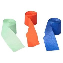 American Greetings Blue/green/orange 30' Crepe Paper - 3 Count