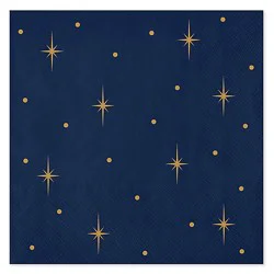 American Greetings Gold Stars All Occasion Lunch Napkins - 20 Count