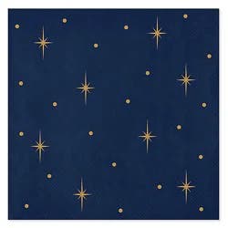 American Greetings Gold Stars All Occasion Lunch Napkins - 20 Count