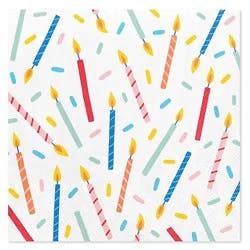 American Greetings Birthday Candles Beverage Napkins - 20 Count