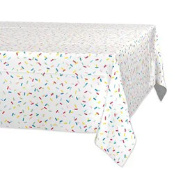 American Greetings Colorful Sprinkles 54" X 84" Plastic Table Cover - Each