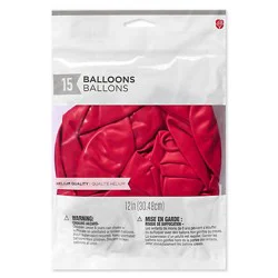 American Greetings Red Birthday Balloons - 15 Count