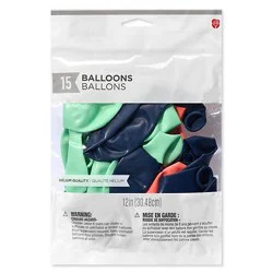 American Greetings Blue/green/orange Balloons - 15 Count