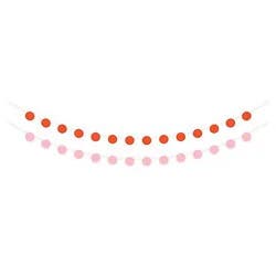 American Greetings Pink And Orange Circles 7' All Occasion Party Banner Decoration - 2 Count