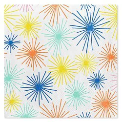 American Greetings Colorful Fireworks Lunch Napkins - 20 Count