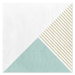 American Greetings Three Design On White Lunch Napkins - 20 Count