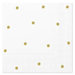 American Greetings Golda Polka Dots Beverage Napkins - 20 Count