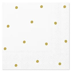 American Greetings Golda Polka Dots Beverage Napkins - 20 Count