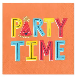 American Greetings Party Time Birthday Beverage Napkins - 20 Count
