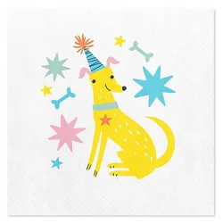 American Greetings Birthday Dog Birthday Beverage Napkins - 20 Count