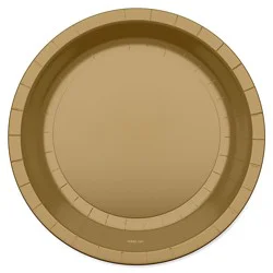 American Greetings Gold 7" All Occasion Paper Plates -10 Count