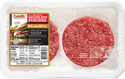 Catelli Angus Beef Smashed Burger 80/20 - 22 Oz