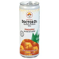 Doctor D Pineapple Sparkling Probiotic - 12 Fz