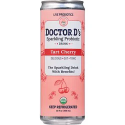 Doctor D Tart Cherry Sparkling Probiotic - 12 Fz