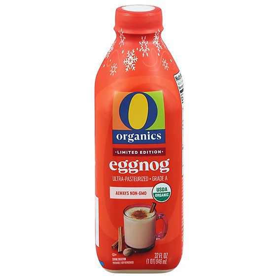 slide 1 of 1, O Organics Eggnog 32 Fz - 32 Fz, 32 fl oz