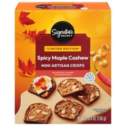 Signature Select Crisps Mini Spicy Maple Cashew 5.3oz - 5.3 Oz