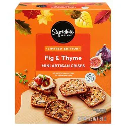 Signature Select Crisps Mini Fig & Thyme 5.3oz - 5.3 Oz