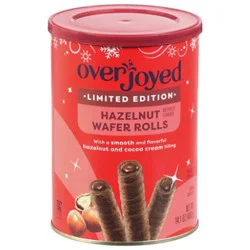 Overjoyed Hazelnut Chocolate Creme Wafer Rolls 14.4 Oz - 14.4 Oz