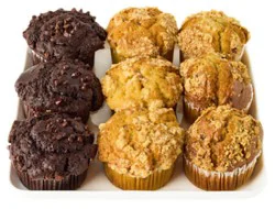 Bistro Blueberry Cinnamon Double Chocolate Muffins 9 Count - Ea
