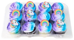 Assorted Airbrushed Cupcakes 12 Count - Ea