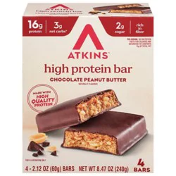 Atkins High Protein Choc Pnt Butter - 4-2.12oz