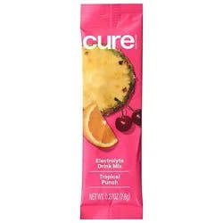 Cure Hydration Powder Tropical Punch - 0.28 Oz