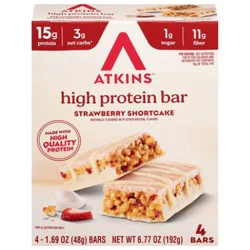 Atkins High Protein Strawberry Shrtck - 4-1.69oz