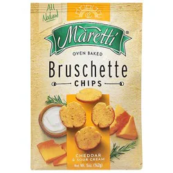 Maretti Chips Chddr N Sour Cream - 5 Oz