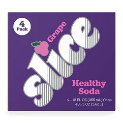 Slice Grape Healthy Soda - 4-12 Fz
