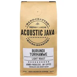 Acoustic Java Burundi Turihamwe Whole Bean - 12 Oz