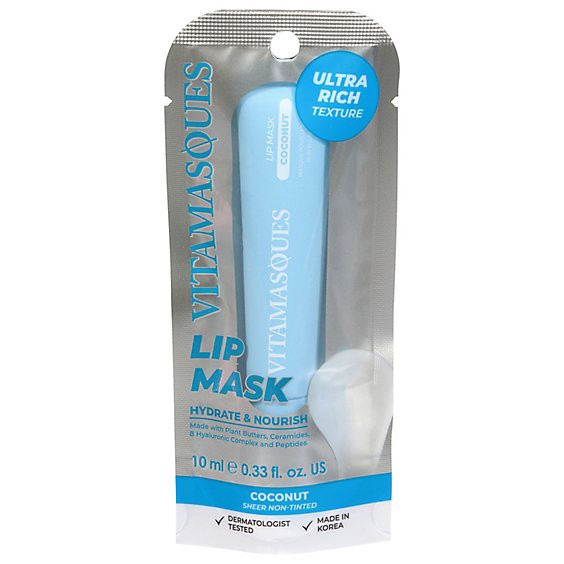 slide 1 of 1, Vitamasques Lip Mask Coconut - Ea, 1 ct