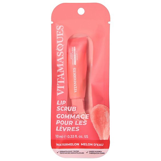 slide 1 of 1, Vitamasques Lip Sugar Scrub - Watermelon - Ea, 1 ct