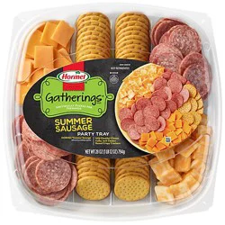 Hormel Summer Sausage & Cheese Gathering Tray - 28 Oz