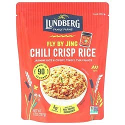 Lundberg Fly By Jin Chili Crisp Ready To Heat Riceisp Rice Pouch 8 Oz - 8 Oz