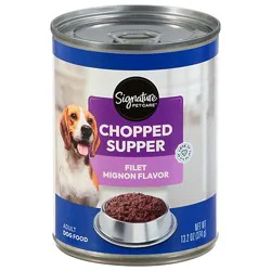 Signature Pet Care Dog Food Chopped Filet Mignon 13.2 Oz - 13.2 Oz