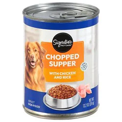 Signature Pet Care Dog Food Chopped With Chicken And Rice 13.2 Oz - 13.2 Oz