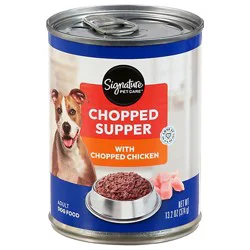 Signature Pet Care Dog Food Chopped Chicken 13.2 Oz - 13.2 Oz