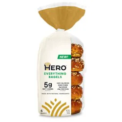 Hero Bread Everything Bagels - 5 - 13.2 Oz