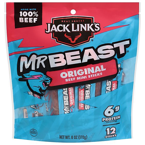 slide 1 of 7, Jack Links Beef Sticks Original 6oz - 6 Oz, 6 oz