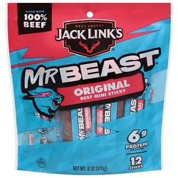 Jack Links Beef Sticks Original 6oz - 6 Oz