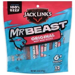 Jack Links Beef Sticks Original 6oz - 6 Oz