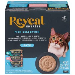 Reveal Fish Selection Pate Cat Food Mp - 12-2.47oz
