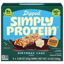 Simply Protein Bar Dipped Birthday Cake - 4.4 Oz