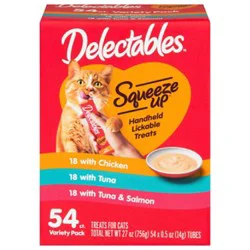 Hartz Mountain Delectable Squeeze Up Variety Pack - 54-.5oz