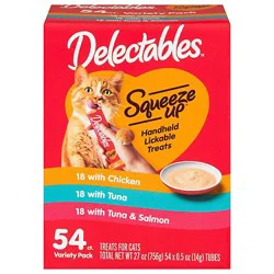 Hartz Mountain Delectable Squeeze Up Variety Pack - 54-.5oz