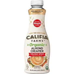 Califia Creamer Almond Organic Holiday Spice - 25.4 Fz