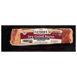 Fletchers Dry Cured Bacon - 18 Oz