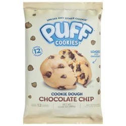 Puff Cookies Chocolate Chip Cookie Dough 12.65 Oz - 12.65oz