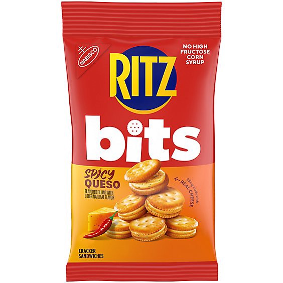 slide 1 of 3, Ritz Spicy Queso 3oz - 3 Oz, 3 oz